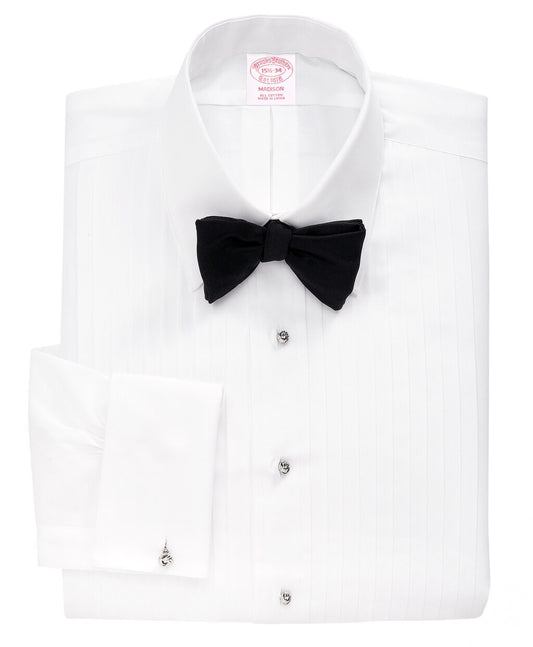 Brooks Brothers Men Madison Fit Ten-Pleat Tennis Collar Tuxedo Shirt