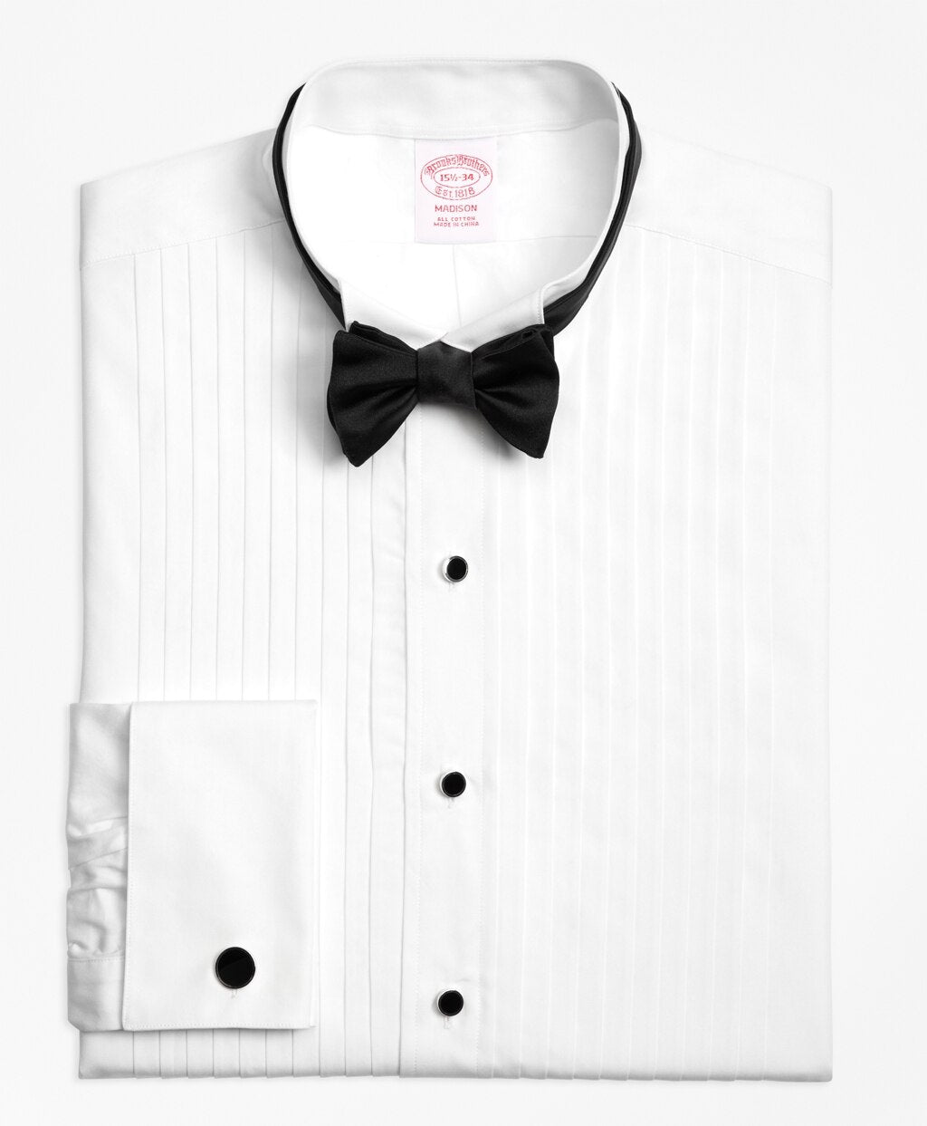 Brooks Brothers Men Madison Fit Ten-Pleat Wing Collar Tuxedo Shirt
