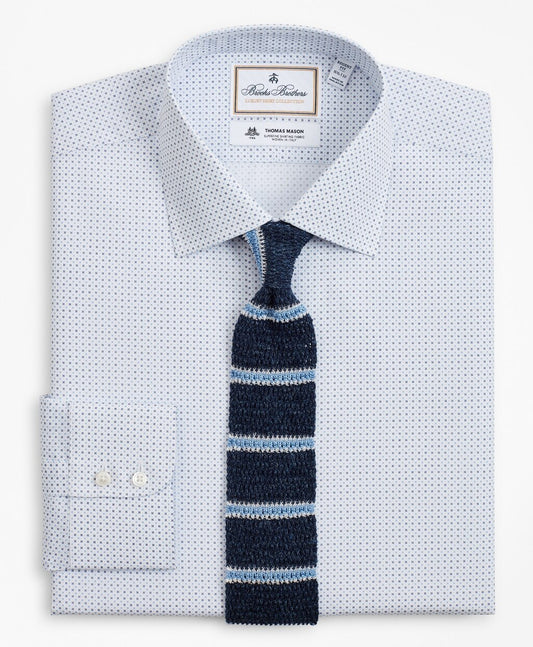 Brooks Brothers Men Luxury Collection Regent Fitted Dress Shirt, Franklin Spread Collar Geo Print