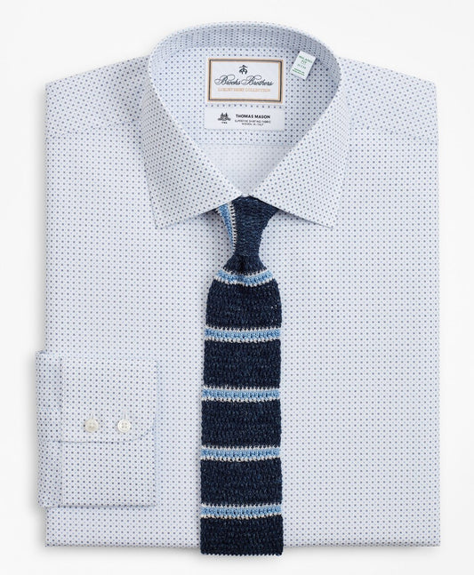 Brooks Brothers Men Luxury Collection Milano Slim-Fit Dress Shirt, Franklin Spread Collar Geo Print