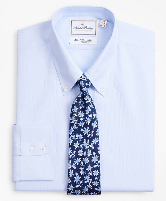 Brooks Brothers Men Luxury Collection Madison Classic-Fit Dress Shirt, Button-Down Collar Dobby Links