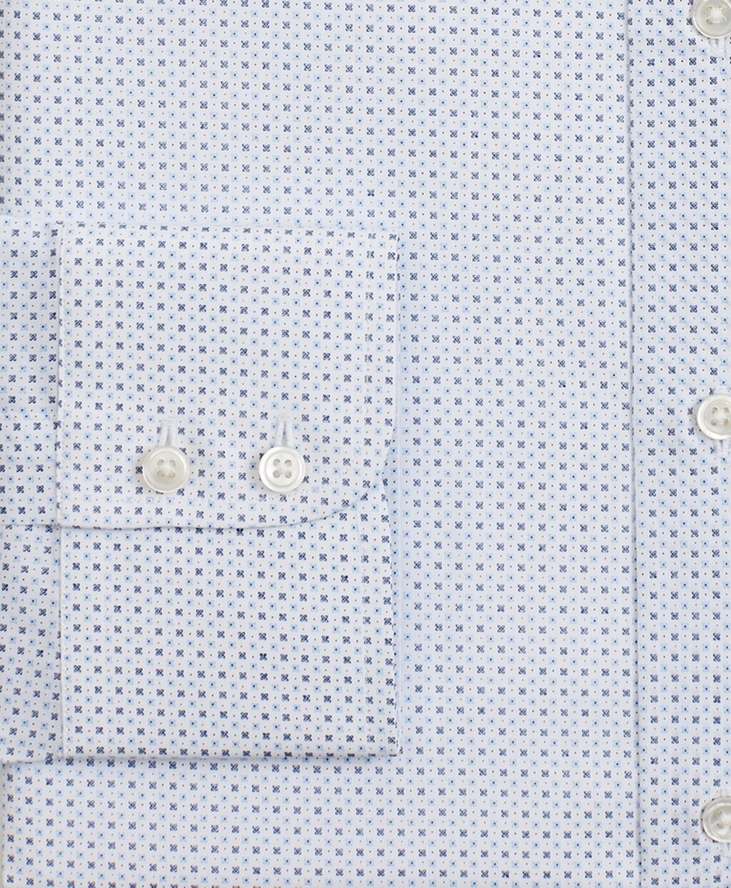 Brooks Brothers Men Luxury Collection Madison Classic-Fit Dress Shirt, Franklin Spread Collar Geo Print