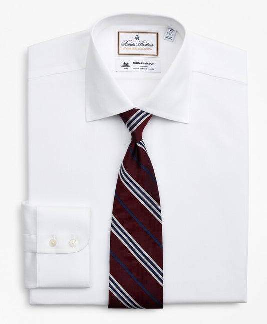 Brooks Brothers Men Luxury Collection Regent Fitted Dress Shirt, Franklin Spread Collar Pique