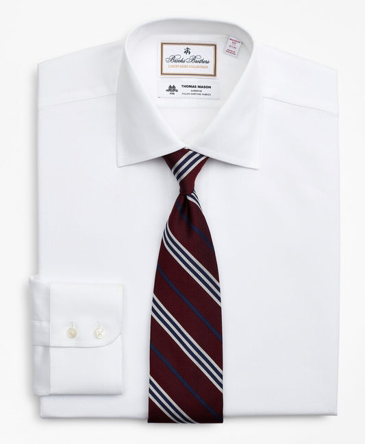 Brooks Brothers Men Luxury Collection Madison Classic-Fit Dress Shirt, Franklin Spread Collar Pique