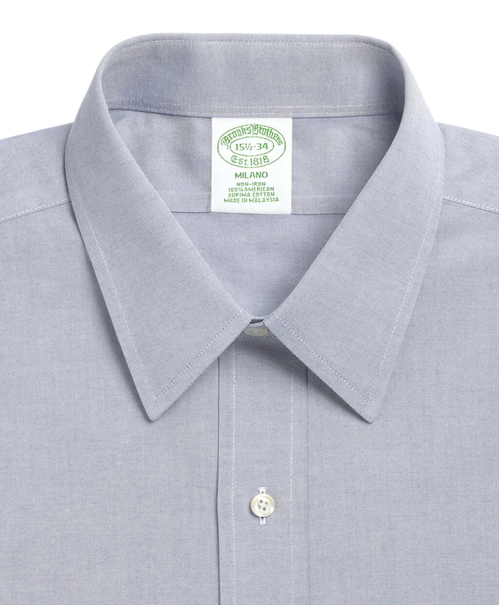 Brooks Brothers Men Milano Slim-Fit Dress Shirt, Non-Iron Point Collar