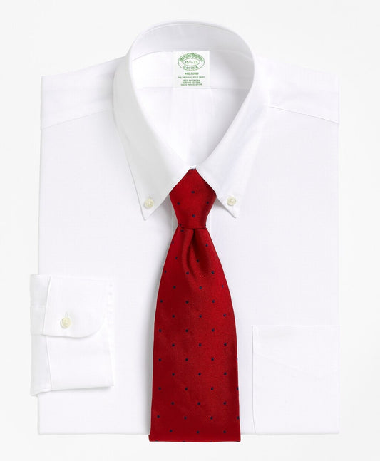 Brooks Brothers Men Milano Slim-Fit Dress Shirt, Button-Down Collar