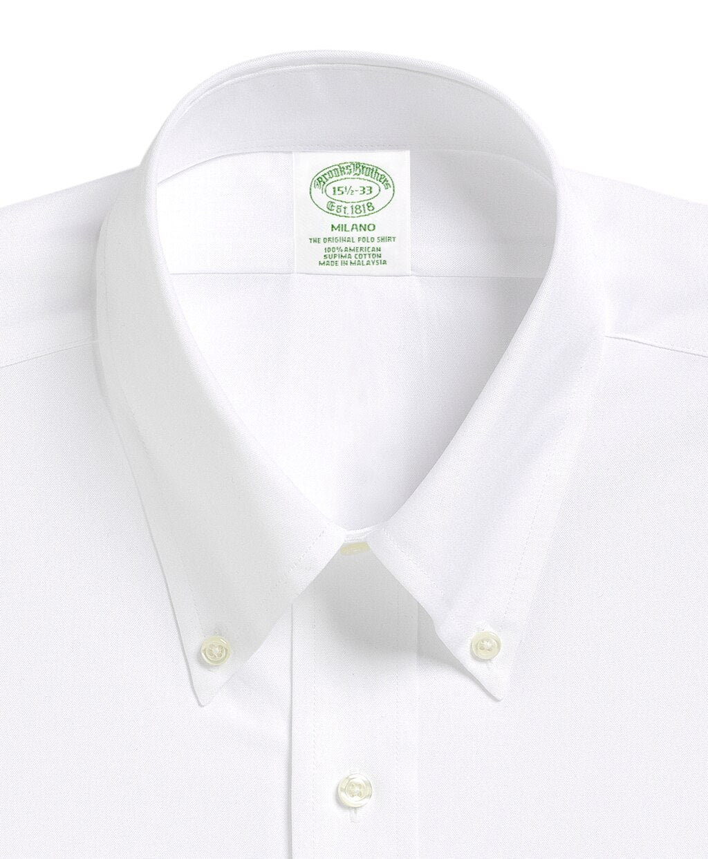 Brooks Brothers Men Milano Slim-Fit Dress Shirt, Button-Down Collar
