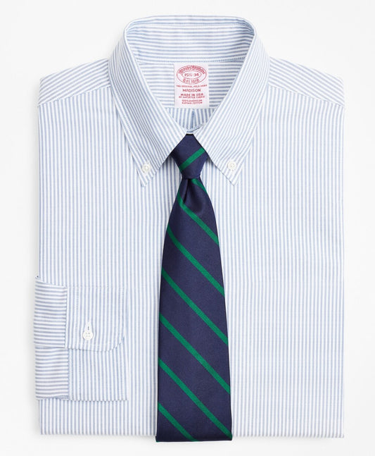 Brooks Brothers Men Original Polo® Button-Down Oxford Madison Classic-Fit Dress Shirt, Stripe