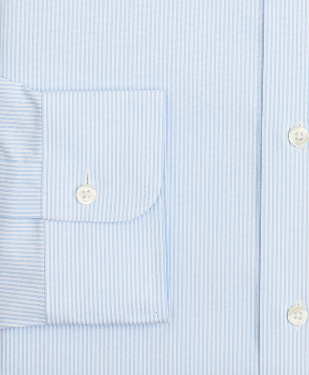 Brooks Brothers Men Stretch Milano Slim-Fit Dress Shirt, Non-Iron Poplin English Collar Fine Stripe