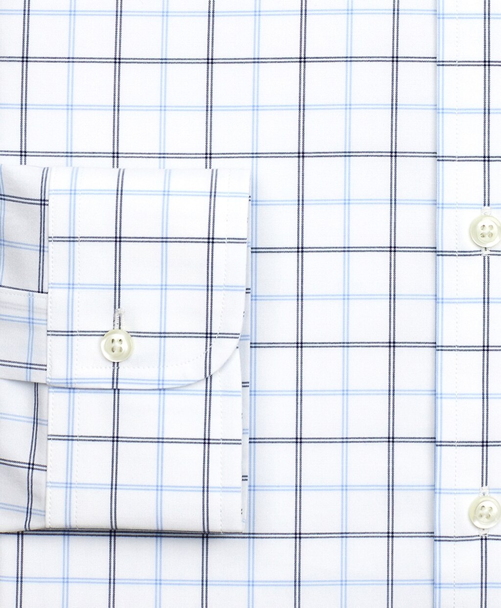 Brooks Brothers Men Stretch Soho Extra-Slim-Fit Dress Shirt, Non-Iron Poplin Ainsley Collar Double-Grid Check