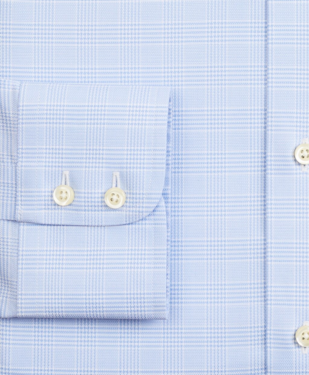 Brooks Brothers Men Stretch Madison Classic-Fit Dress Shirt, Non-Iron Royal Oxford Button-Down Collar Glen Plaid