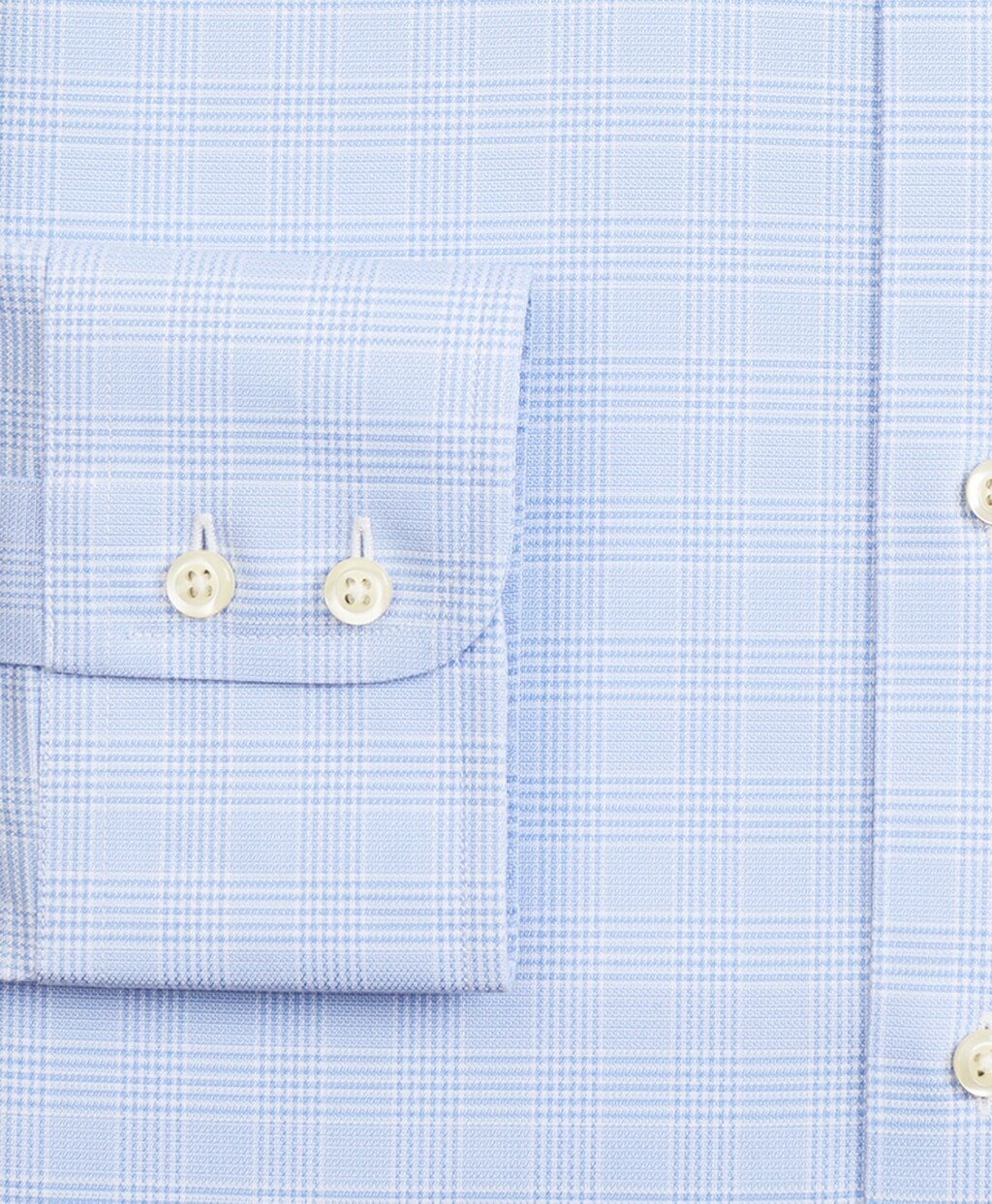 Brooks Brothers Men Stretch Regent Fitted Dress Shirt, Non-Iron Royal Oxford Ainsley Collar Glen Plaid
