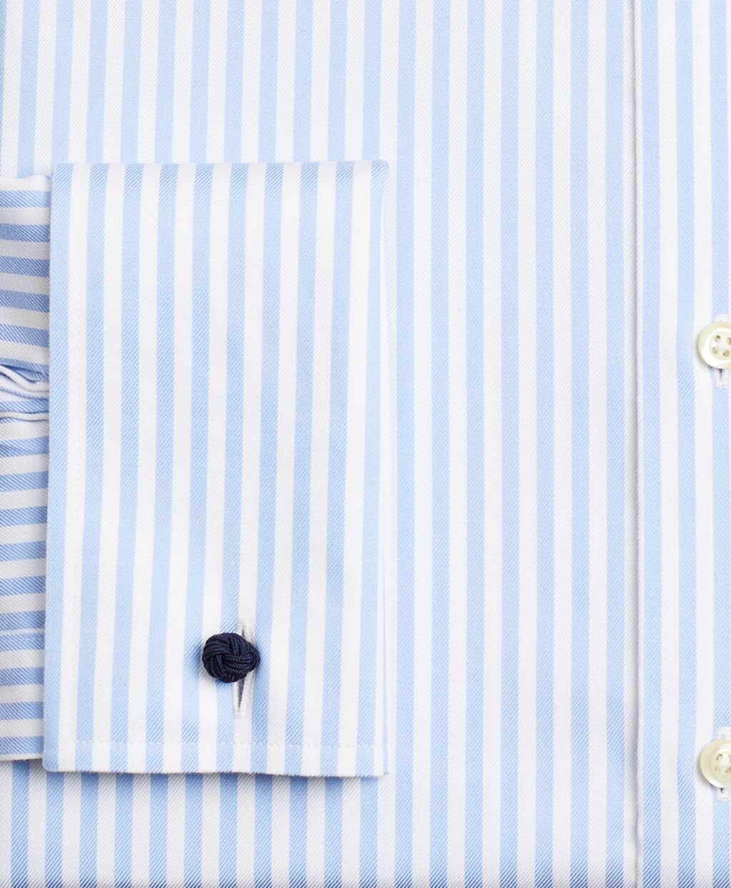 Brooks Brothers Men Stretch Regent Fitted Dress Shirt, Non-Iron Twill Ainsley Collar French Cuff Bold Stripe