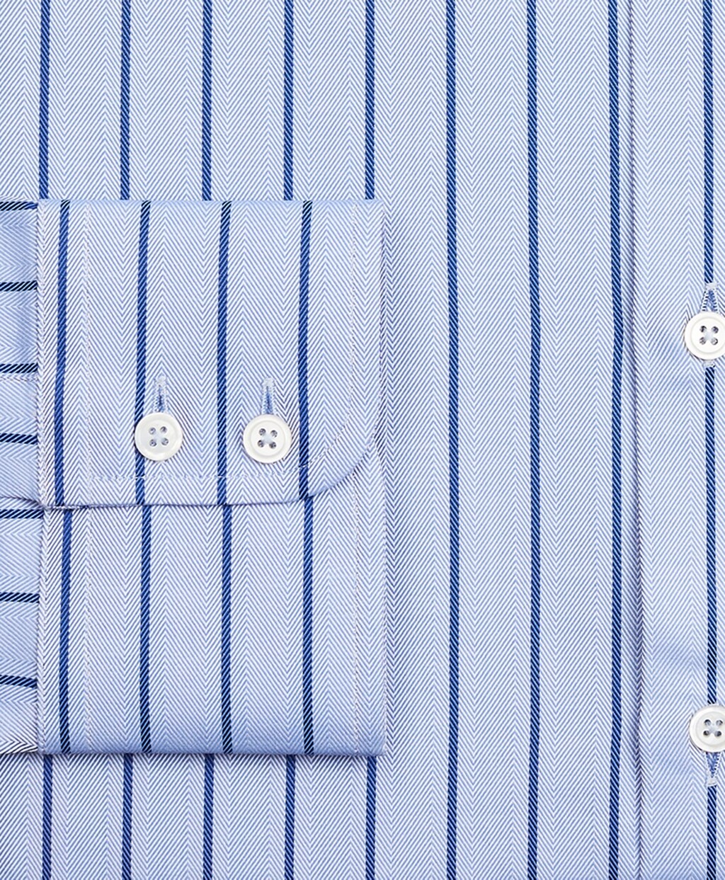 Brooks Brothers Men Luxury Collection Soho Extra-Slim-Fit Dress Shirt, Franklin Spread Collar Herringbone Stripe