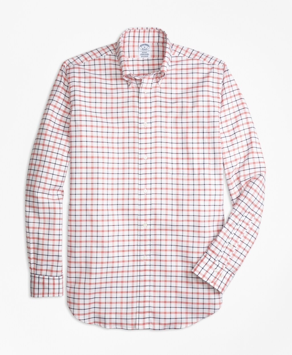 Brooks Brothers Men Regent Fit Oxford  Large Check Sport Shirt