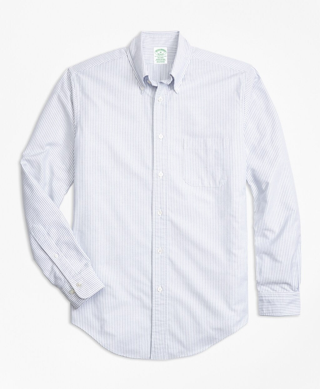 Brooks Brothers Men Milano Fit Oxford Bengal Stripe Sport Shirt