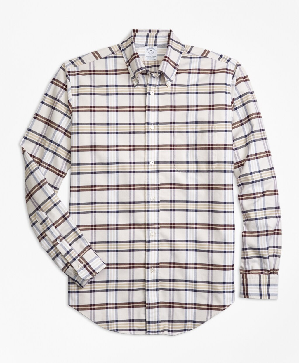 Brooks Brothers Men Regent Fit Oxford Tartan Sport Shirt