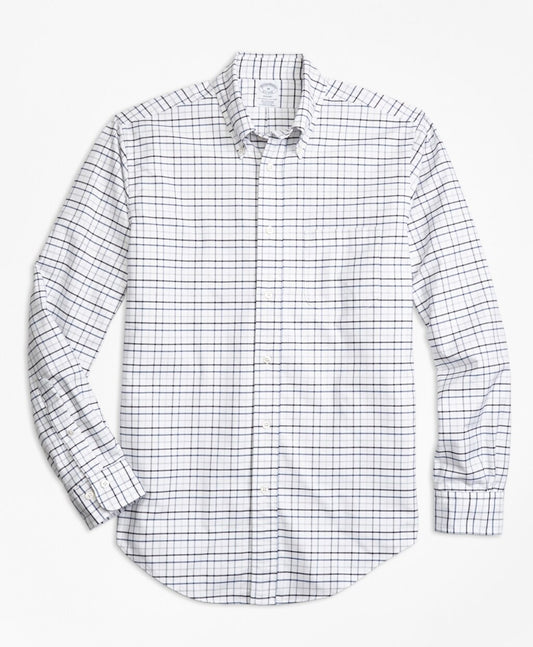 Brooks Brothers Men Regent Fit Oxford Multi-Check Sport Shirt