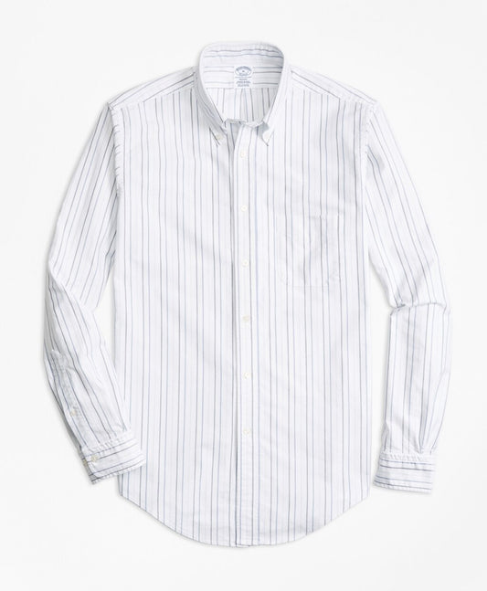 Brooks Brothers Men Regent Fit Oxford Multi-Stripe Sport Shirt