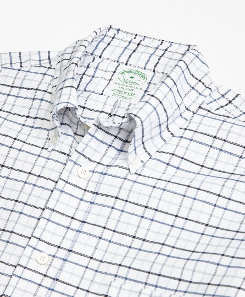 Brooks Brothers Men Milano Fit Oxford Multi-Check Sport Shirt