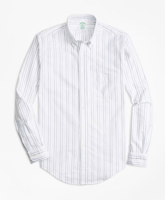 Brooks Brothers Men Milano Fit Oxford Multi-Stripe Sport Shirt
