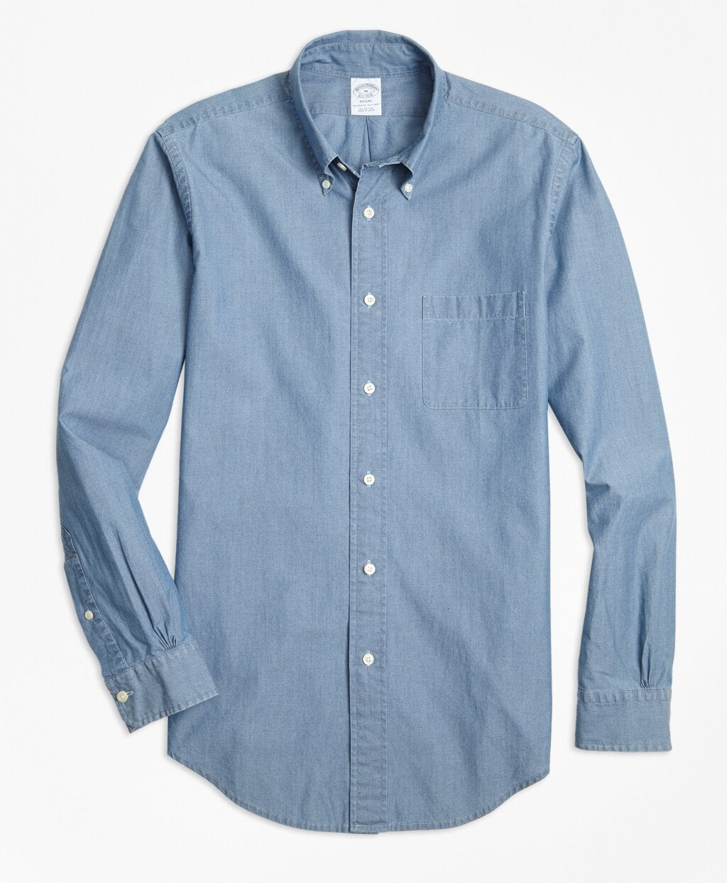 Brooks Brothers Men Regent Fit Indigo Chambray Sport Shirt
