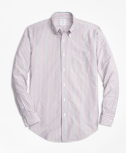 Brooks Brothers Men Regent Fit Oxford Stripe Sport Shirt