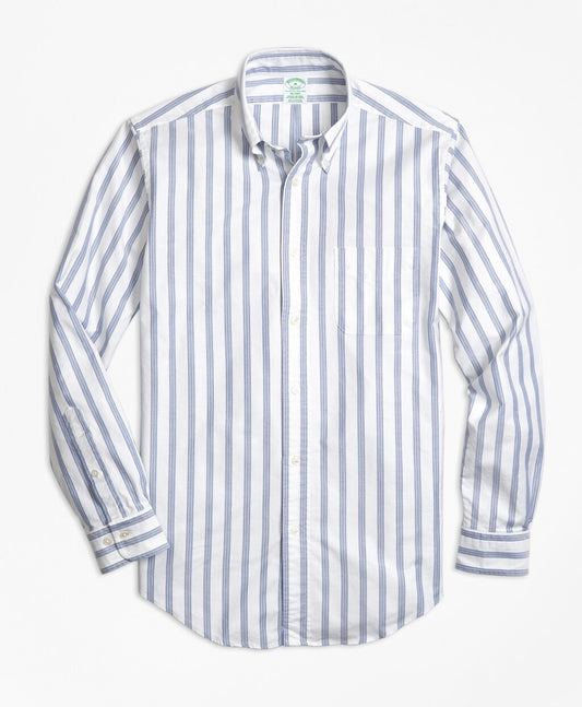Brooks Brothers Men Milano Fit Oxford BB#1 Stripe Sport Shirt