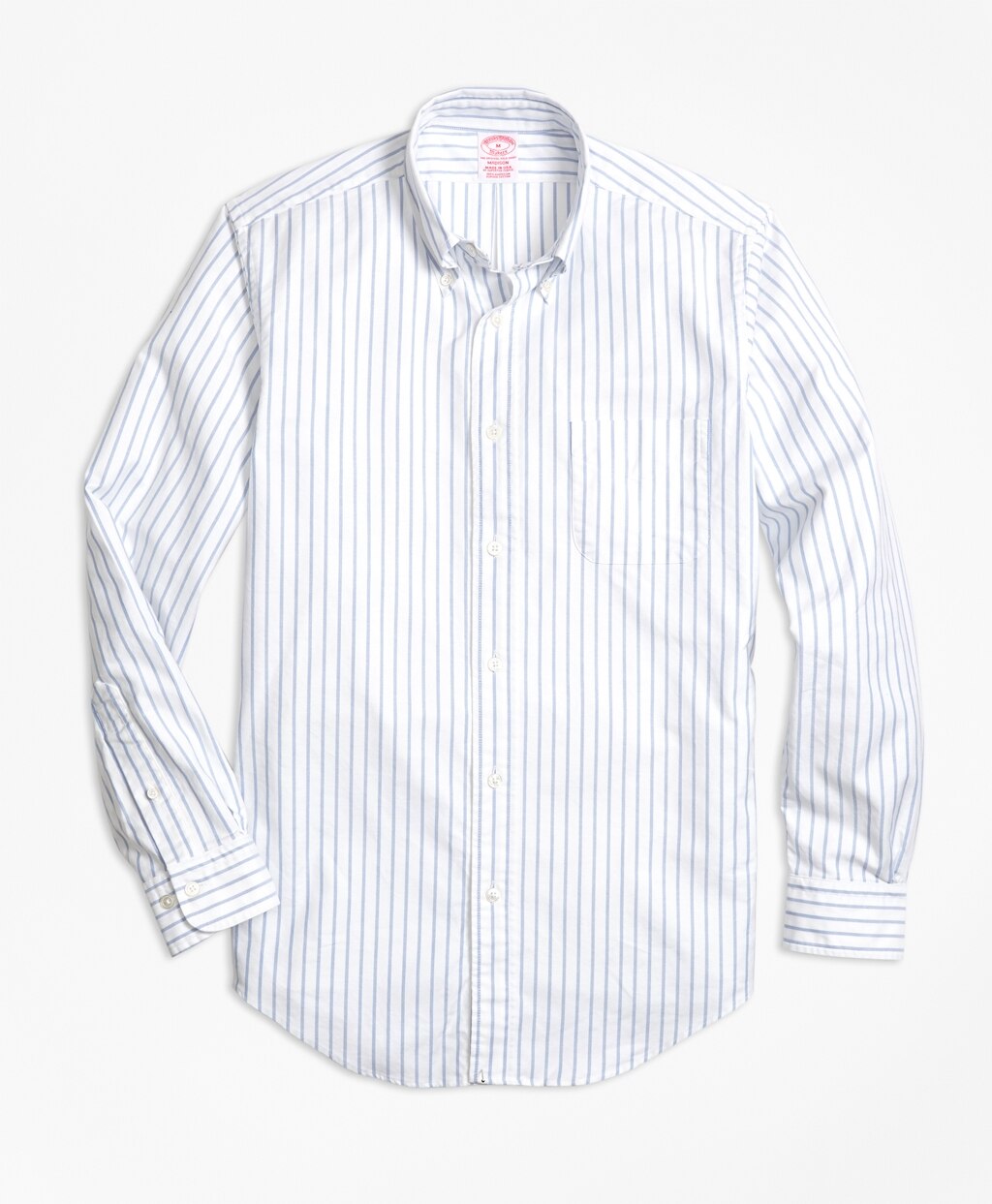 Brooks Brothers Men Madison Fit Oxford Small Stripe Sport Shirt