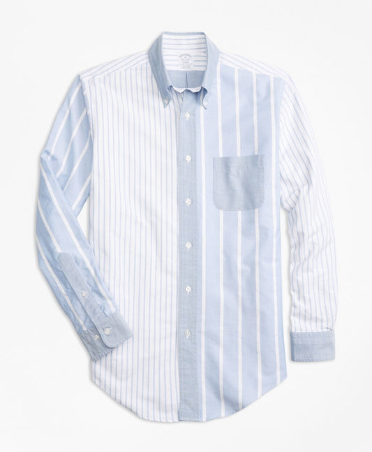 Brooks Brothers Men Regent Fit Oxford Fun Stripe Sport Shirt