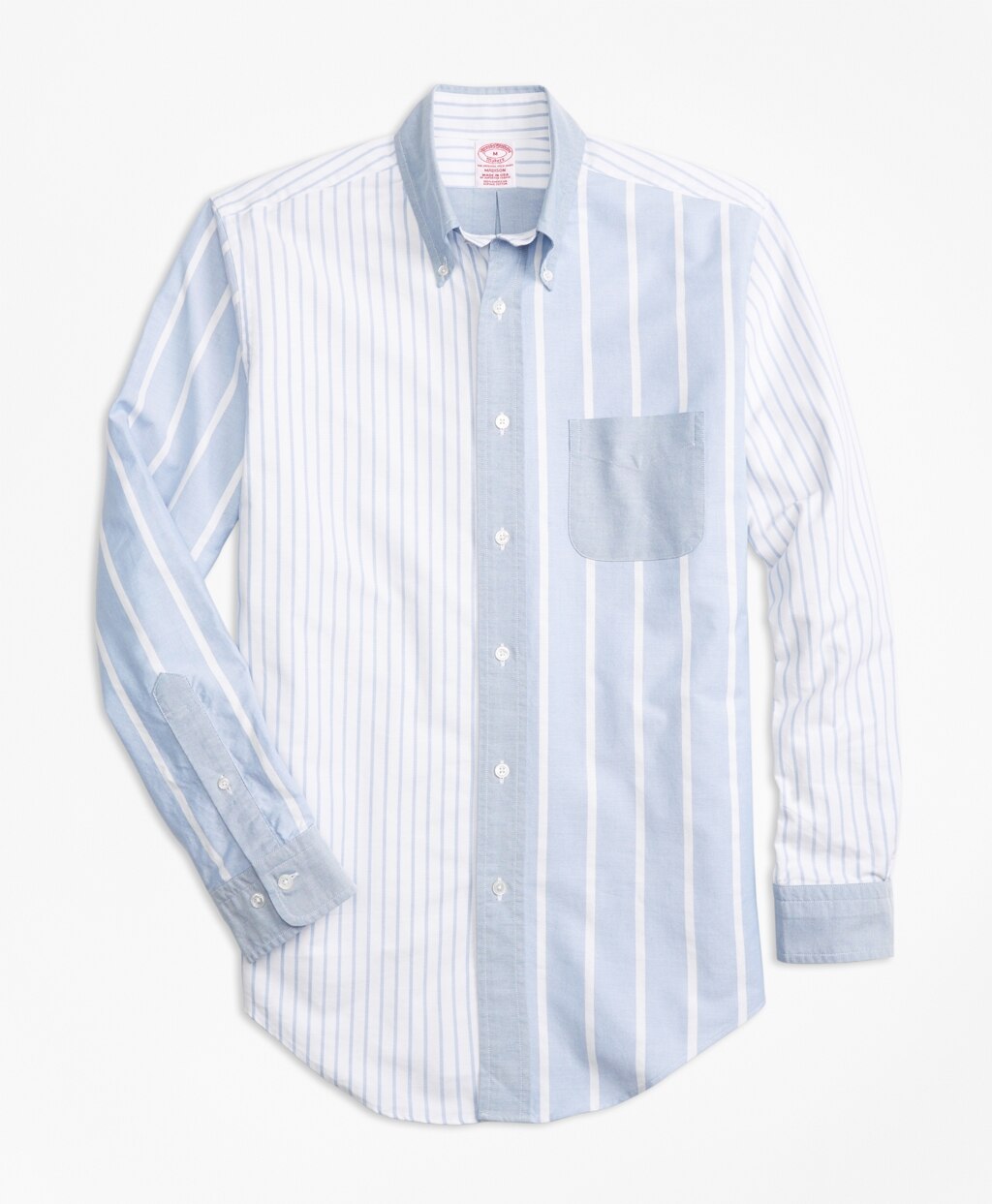 Brooks Brothers Men Madison Fit Oxford Fun Stripe Sport Shirt