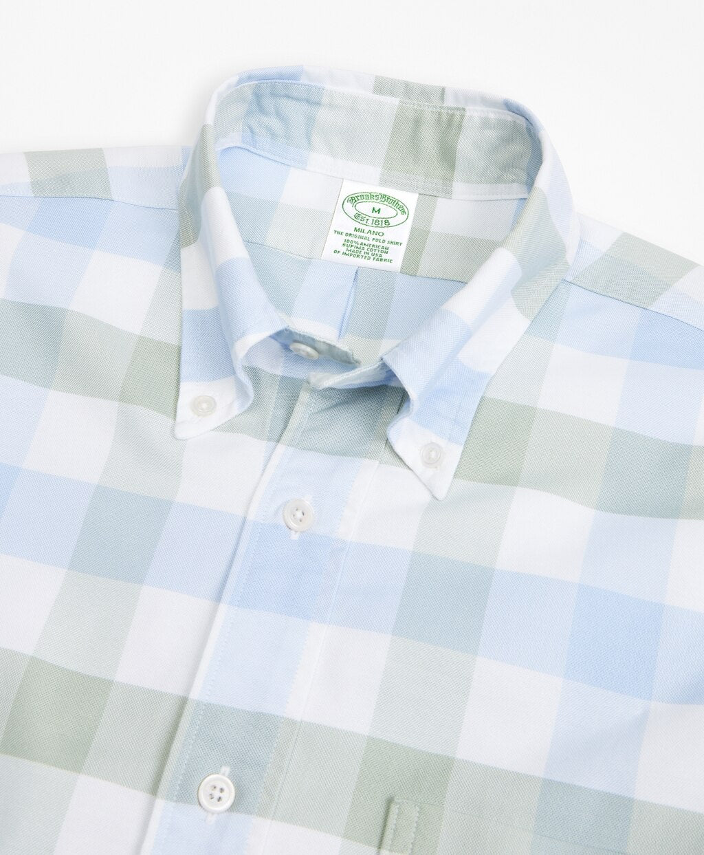 Brooks Brothers Men Milano Fit Oxford Check Sport Shirt