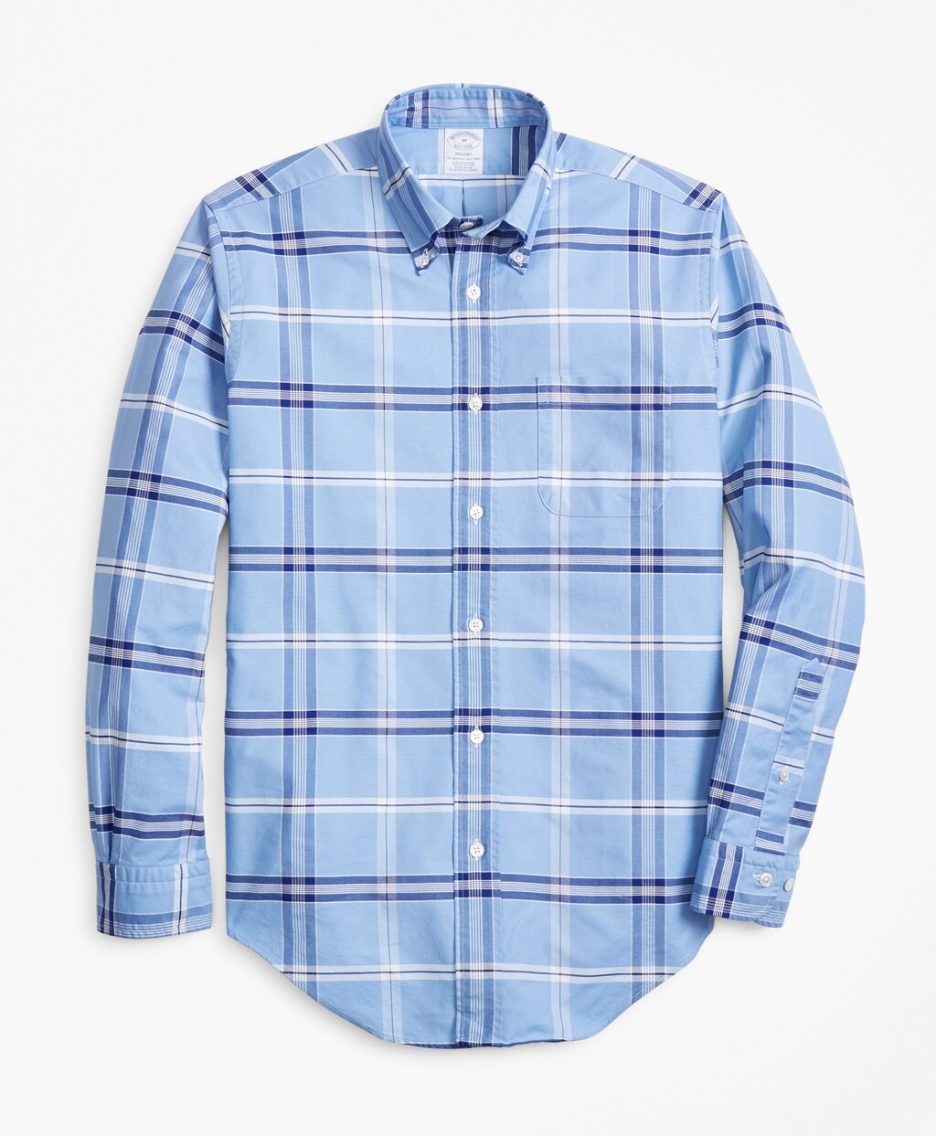 Brooks Brothers Men Regent Fit Oxford Windowpane Sport Shirt