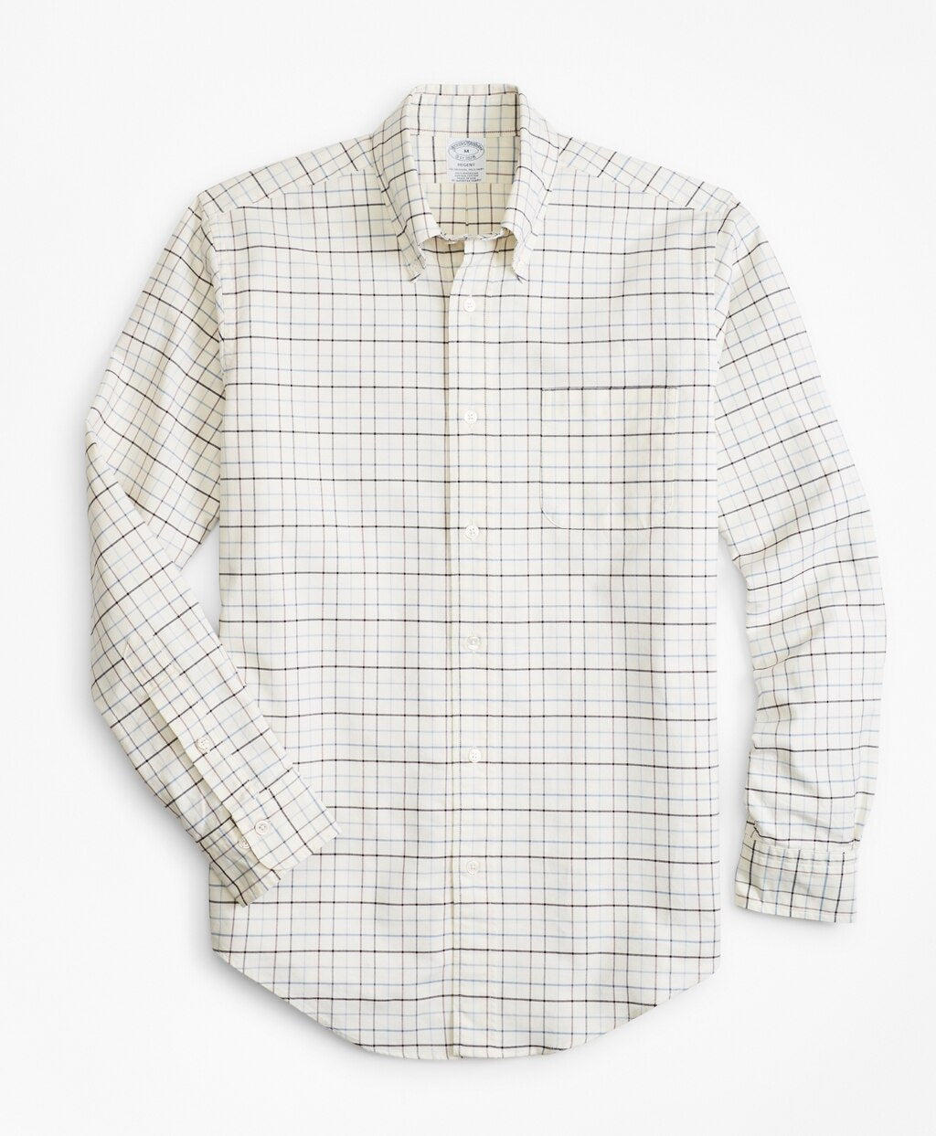 Brooks Brothers Men Regent Fit Oxford Windowpane Sport Shirt