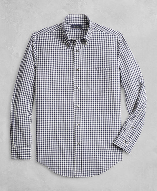 Brooks Brothers Men Golden Fleece® BrooksTech™ Regent Fit Gingham Sport Shirt