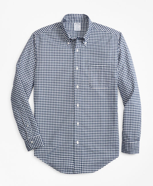 Brooks Brothers Men Regent Fit Oxford Gingham Sport Shirt