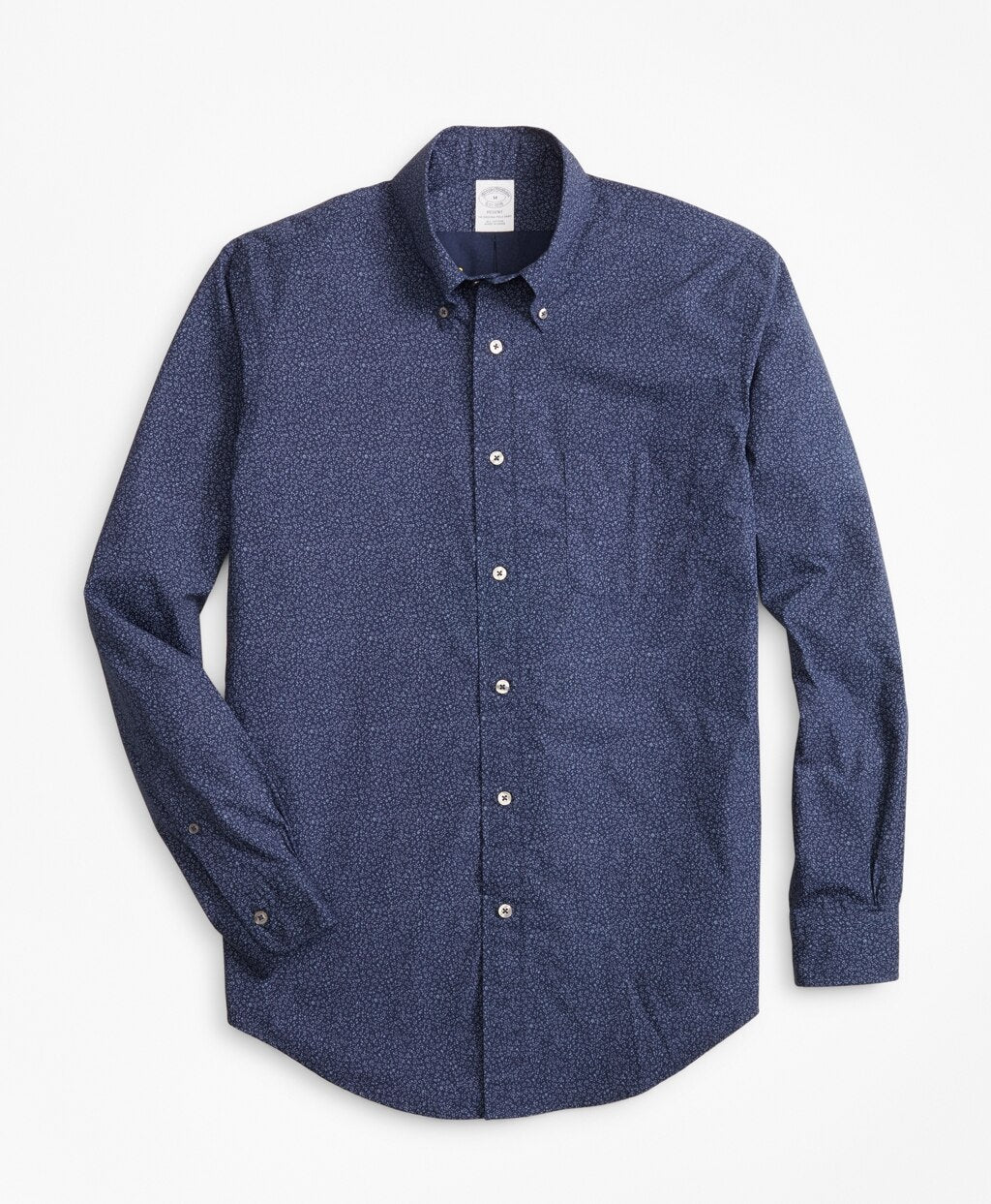 Brooks Brothers Men Regent Fit Floral Indigo Sport Shirt