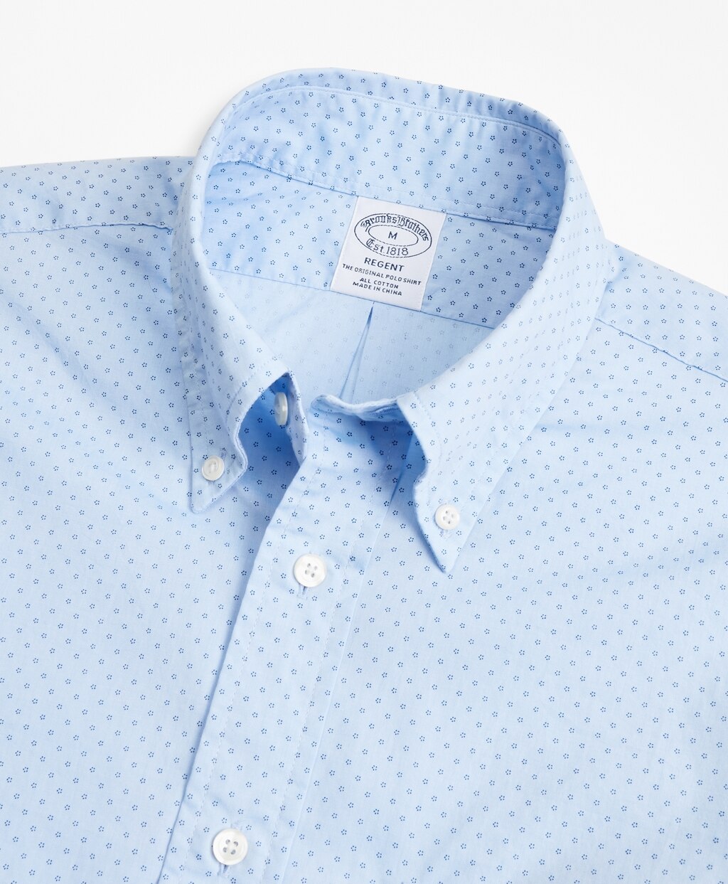 Brooks Brothers Men Regent Fit Micro-Floral Print Sport Shirt