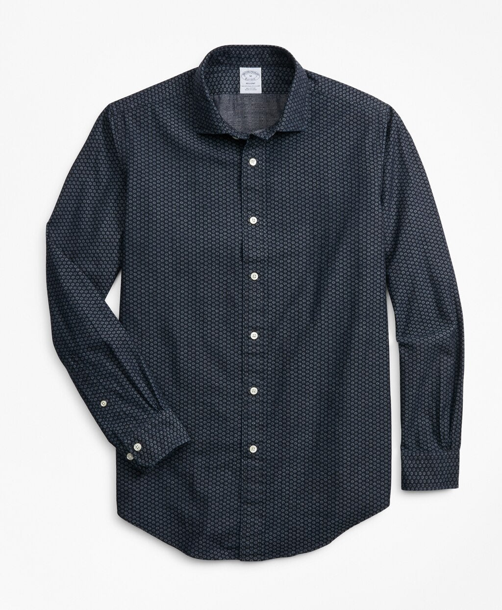Brooks Brothers Men Regent Fit Mini-Floral Print Sport Shirt