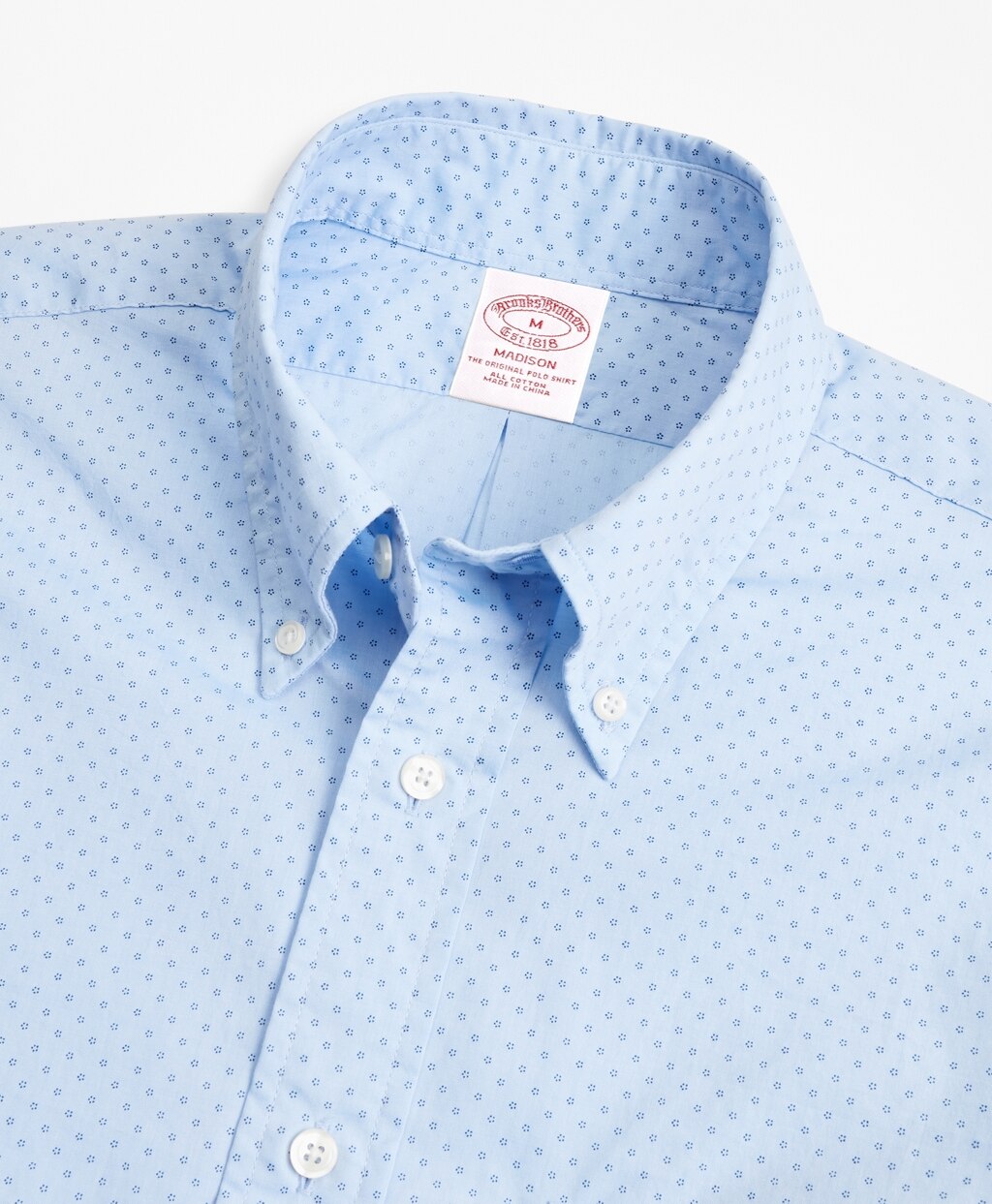 Brooks Brothers Men Madison Fit Micro-Floral Print Sport Shirt
