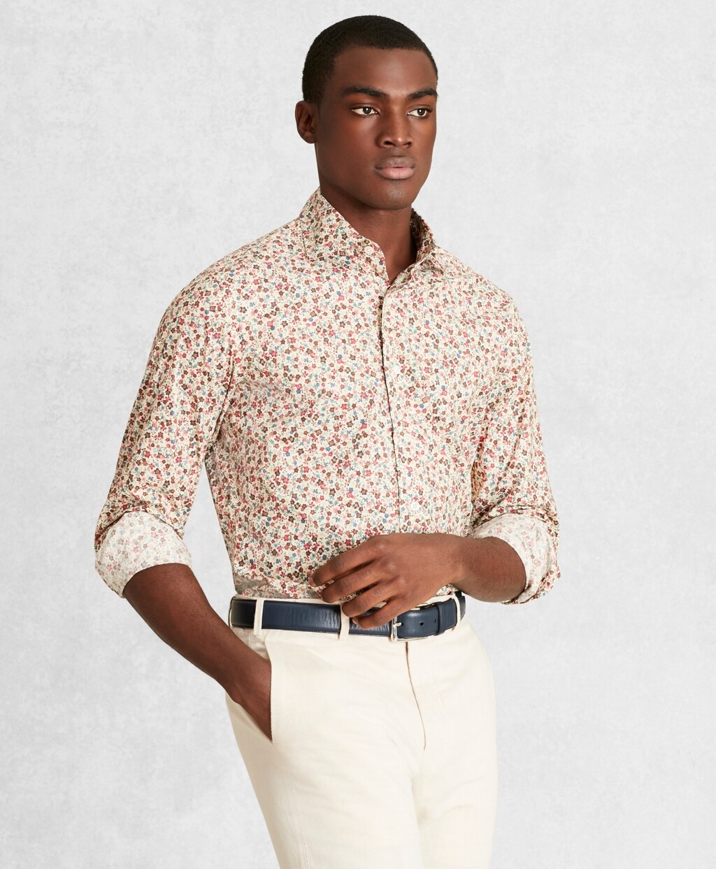 Brooks Brothers Men Golden Fleece® Regent Fit Multi-Color Floral Sport Shirt