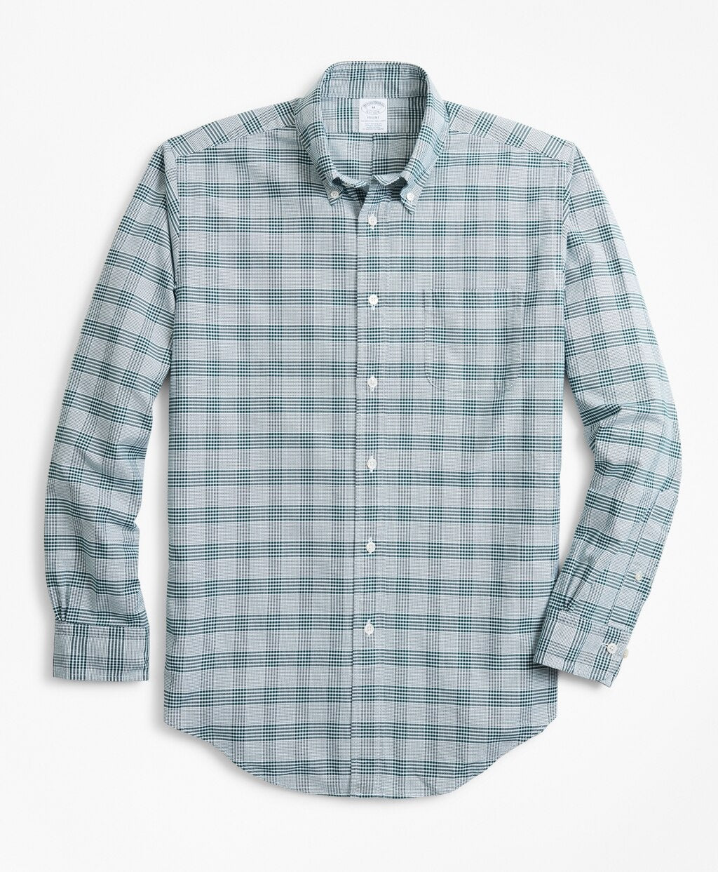Brooks Brothers Men Regent Fit Oxford Glen Plaid Sport Shirt
