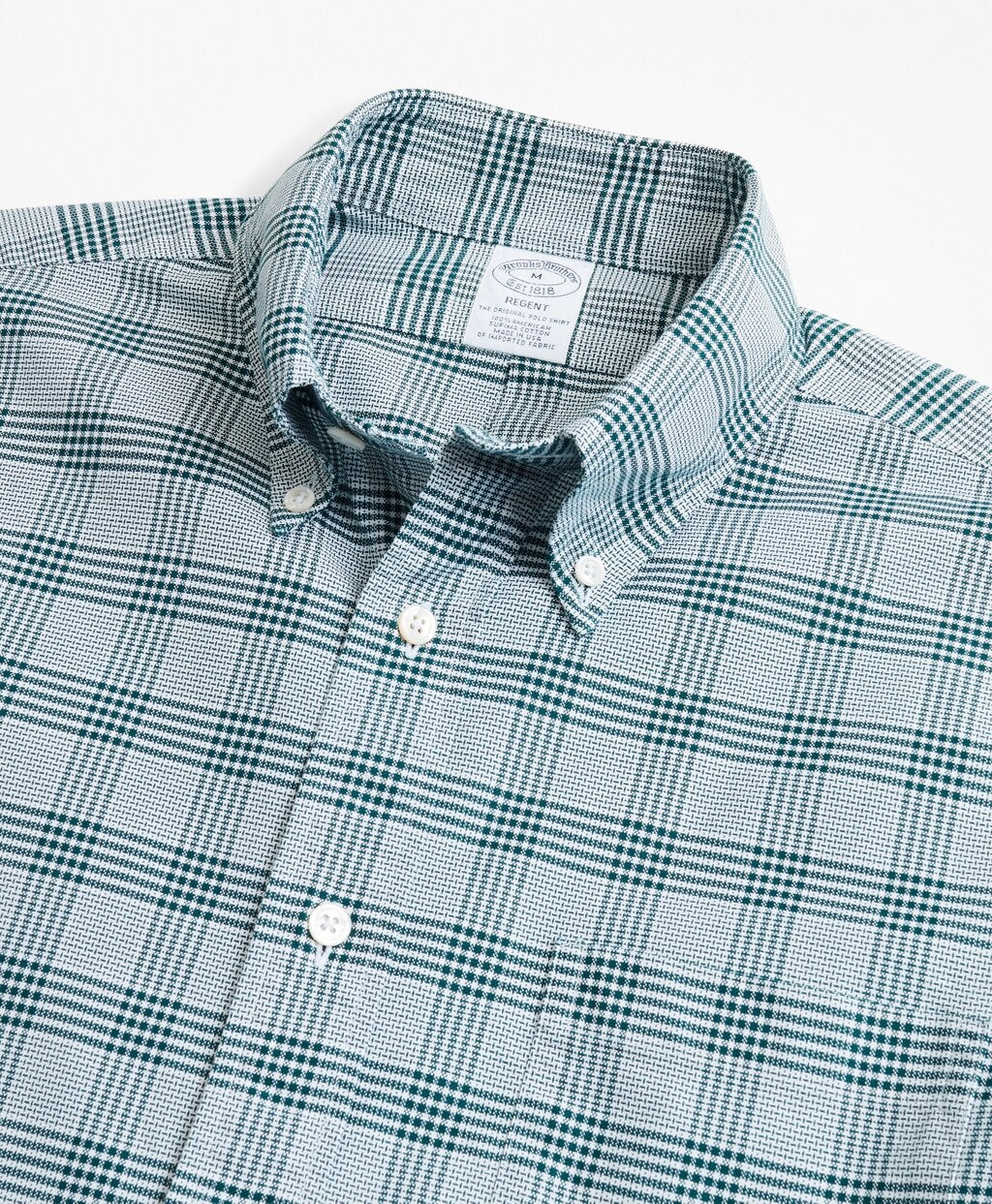 Brooks Brothers Men Regent Fit Oxford Glen Plaid Sport Shirt
