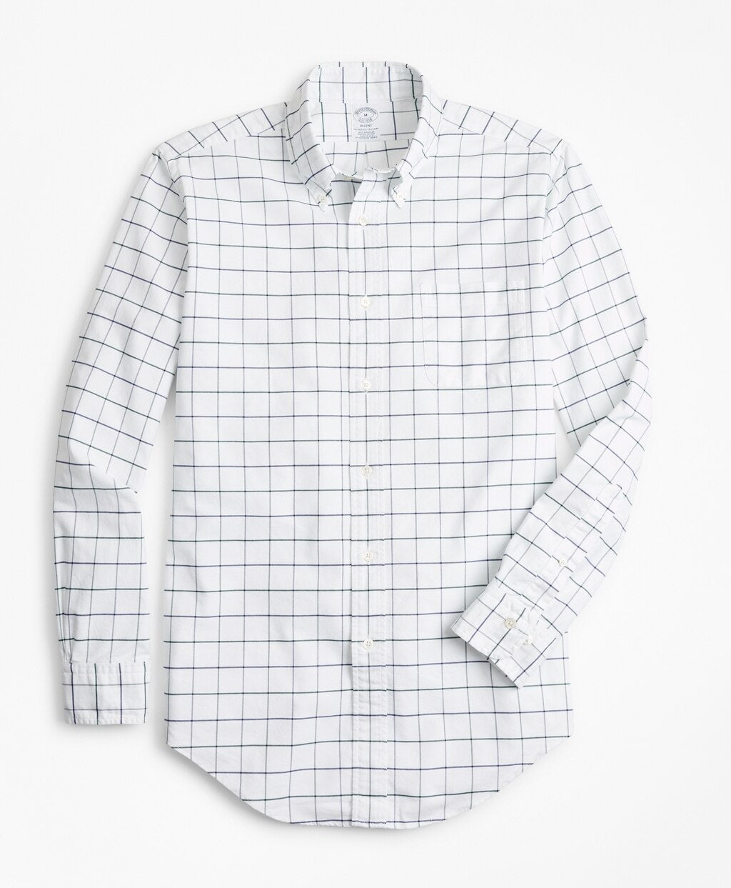 Brooks Brothers Men Regent Fit Oxford Windowpane Sport Shirt
