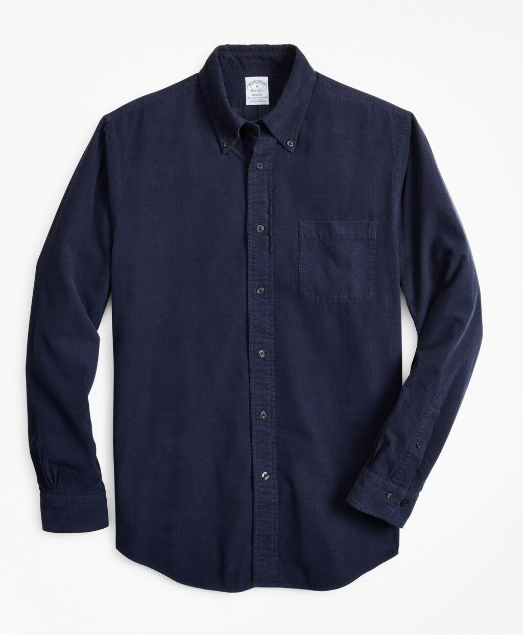 Brooks Brothers Men Regent Fit Garment-Dyed Corduroy Sport Shirt