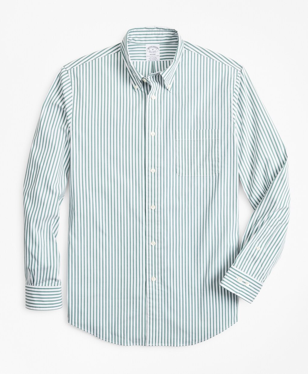 Brooks Brothers Men Performance Series Madison-Fit COOLMAX® Poplin Striped Sport Shirt