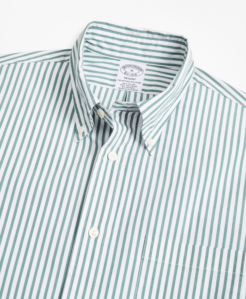 Brooks Brothers Men Performance Series Madison-Fit COOLMAX® Poplin Striped Sport Shirt