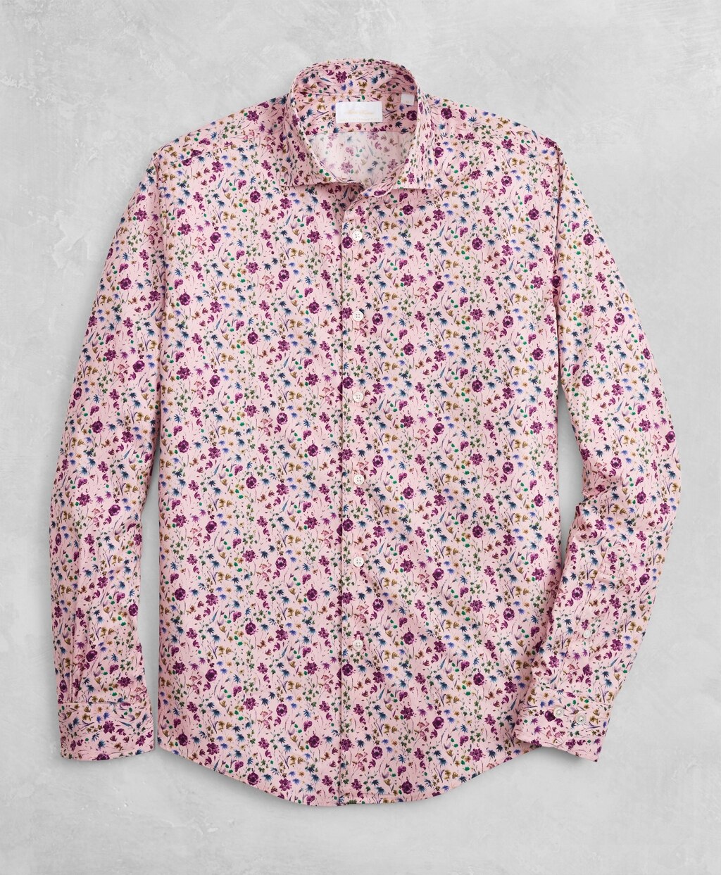 Brooks Brothers Men Golden Fleece® Regent Fit Pink Floral Sport Shirt