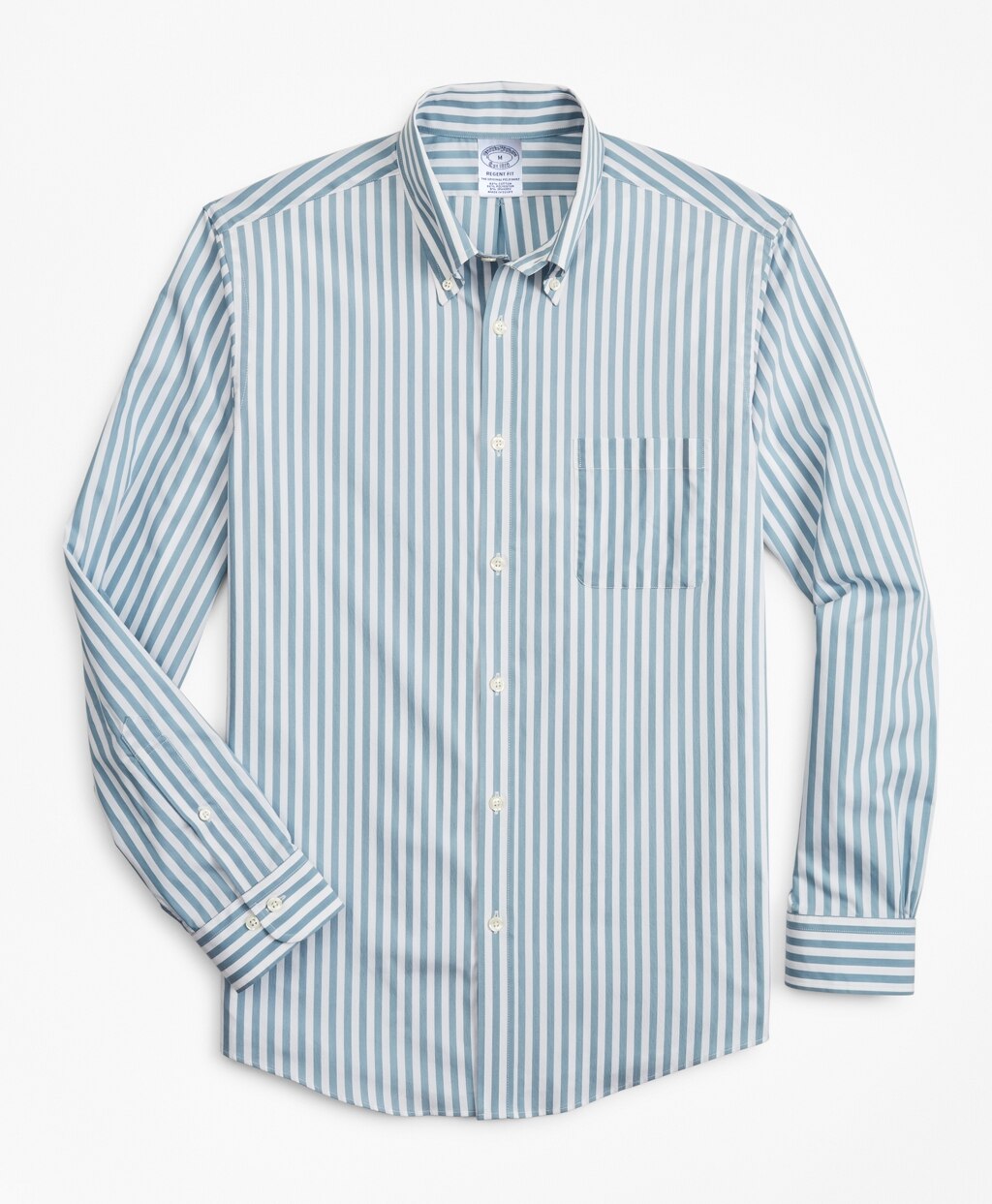 Brooks Brothers Men Regent Fitted Sport Shirt, Performance Series with COOLMAX®, Stripe
