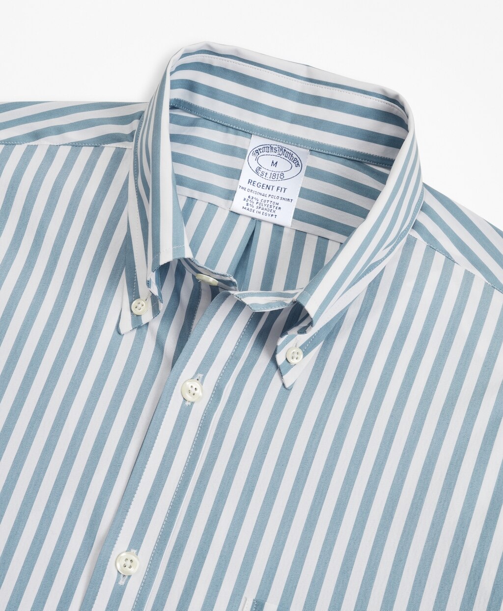 Brooks Brothers Men Regent Fitted Sport Shirt, Performance Series with COOLMAX®, Stripe